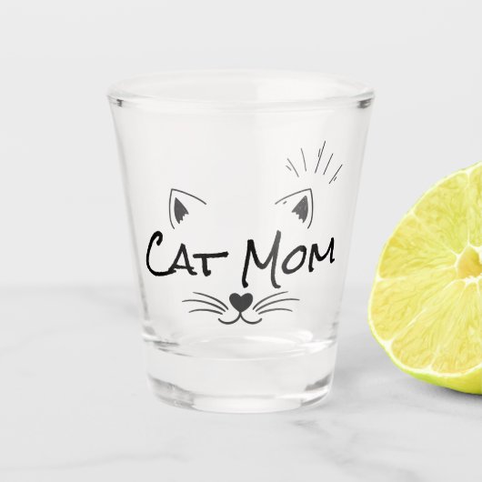 Cat Moeder Shotglas - Grappig Kat Liefhebber Cadea Shot Glas (Voorkant)