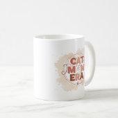 Cat Moeder Tijdperk Trendy Mok (Voorkant rechts)