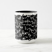 Cat Mok Coffee Cool Cat Lover Art Cup (Midden)