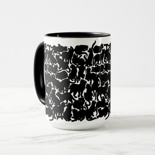 Cat Mok Coffee Cool Cat Lover Art Cup (Voorkant links)