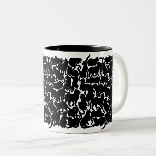 Cat Mok Coffee Cool Cat Lover Art Cup (Voorkant rechts)