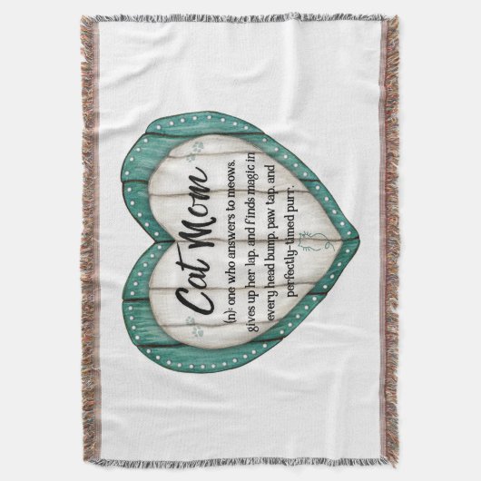 Cat Mom Again Keeper Throw Deken (Voorkant Verticaal)