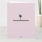 CAT MOM ART GIRL BIRTHDAY KAART GESCHIKT 4 FRAMING (Achterkant)