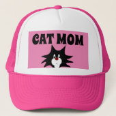 CAT MOM BALL PETTEN TUXEDO CAT PINK PETTEN (Voorkant)