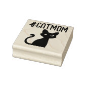 CAT MOM BLACK CAT RUBBER STAMP RUBBERSTEMPEL (Stempel)