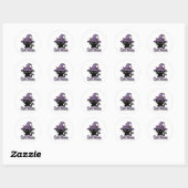 Cat Mom Black Cat Witch Hat Cute Sticker Cat Lover (Vel)