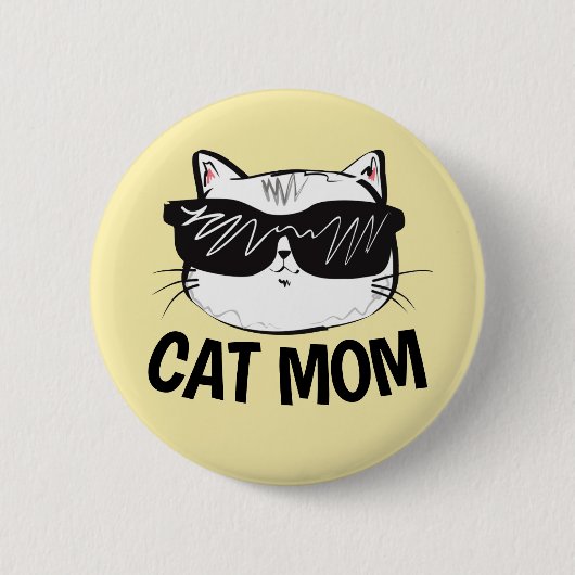 CAT MOM-Button Ronde Button 5,7 Cm (Voorkant)