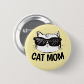 CAT MOM-Button Ronde Button 5,7 Cm (Voorkant /achterkant)