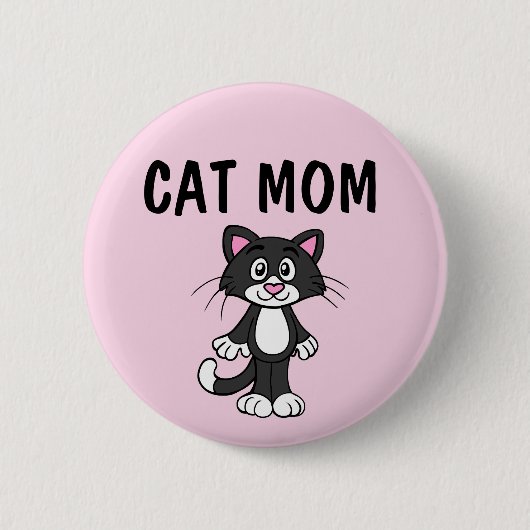 CAT MOM-BUTTON RONDE BUTTON 5,7 CM (Voorkant)