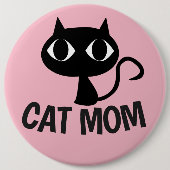 CAT MOM-Buttonnen Ronde Button 6,0 Cm (Voorkant)