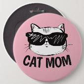 CAT MOM-Buttonnen Ronde Button 6,0 Cm (Voorkant /achterkant)