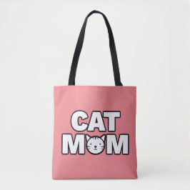 CAT MOM-Canvas tas (roze)