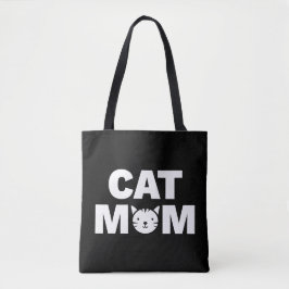 CAT MOM-Canvas tas (zwart)