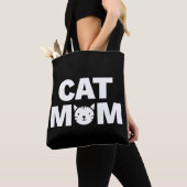 CAT MOM-Canvas tas (zwart) (Dichtbij)
