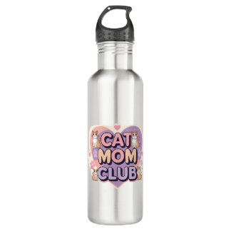 Cat Mom Club – Schattigee waterfles voor kattenlie