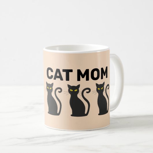 CAT MOM COFFEE MUGS KOFFIEMOK (Voorkant rechts)