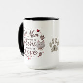 Cat Mom Combo Mok 15 oz – Bold Design Powered (Voorkant links)