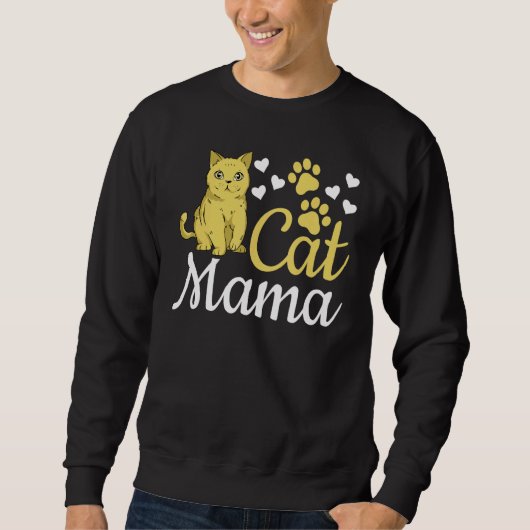 Cat Mom Cute Cat Mama Cat  I Cat Mama Trui (Voorkant)
