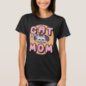 CAT MOM Cute Cat T-shirt (Voorkant)
