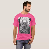 Cat Mom Dad - Grappige Alien Selfie Maine Coon Ufo T-shirt (Voorkant volledig)