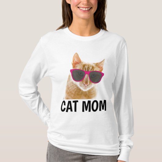 CAT MOM, Dames Funny Cat T-shirts (Voorkant)