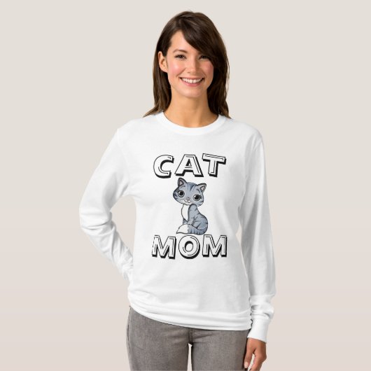 CAT MOM, dames T-shirts (Voorkant volledig)