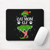 Cat Mom Elf Christmas Family Girls Women Elf Squad Muismat (Met muis)