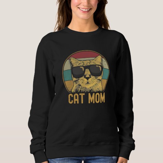 Cat Mom Funny Cat Lovers Trui (Voorkant)