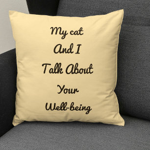 Cat Mom Gift Dierenvrienden Besties BFF Schattigee Kussen