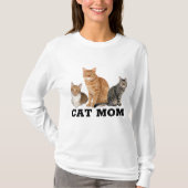 CAT MOM (Ginger Tabby) T-Shirts (Voorkant)