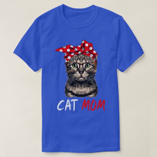 Cat Mom Happy Mothers Day T-shirt (Design voorkant)