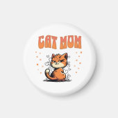 Cat Mom | Kat Lover | Pet Mama Magneet (Voorkant)