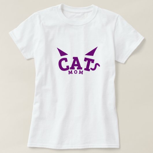 Cat Mom - Kattenliefhebber T-shirt (Design voorkant)