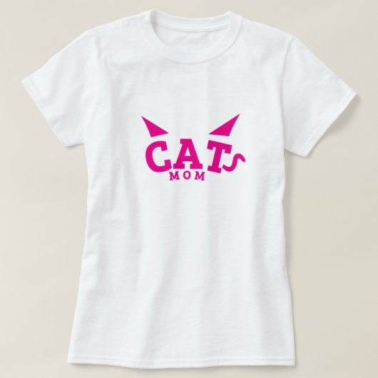 Cat Mom - Kattenliefhebber T-shirt (Design voorkant)