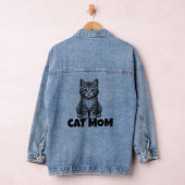 CAT MOM KITTEN DENIM JEAN JACKET (Hangar)
