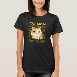 Cat Mom kitty kitten pPet for Women T-shirt