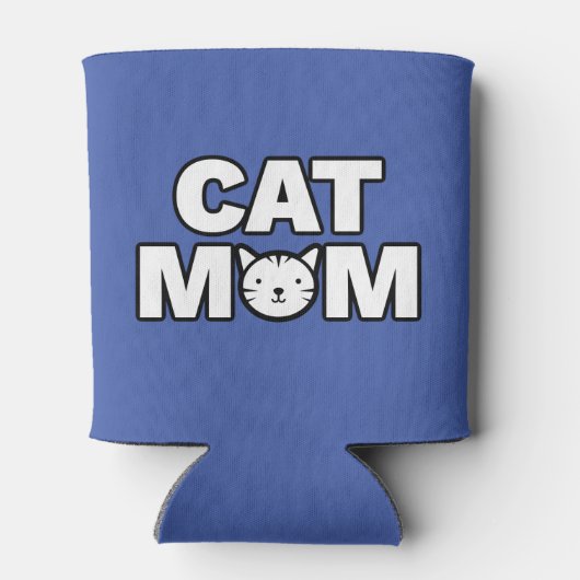 CAT MOM-Koelbox (blauw) Blikjeskoeler (Achterkant)