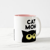 Cat Mom koffie mok cadeau voor huisdiereigenaar (Voorkant rechts)