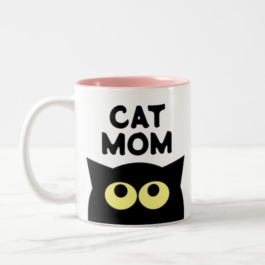 Cat Mom koffie mok cadeau voor huisdiereigenaar (Links)