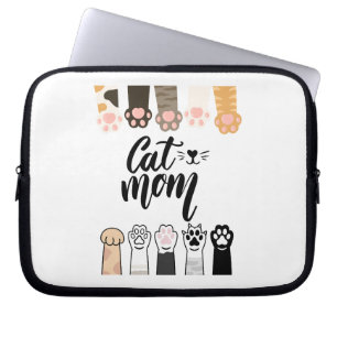 Cat Mom Laptop Sleeve – Cadeau voor Kattenliefhebb