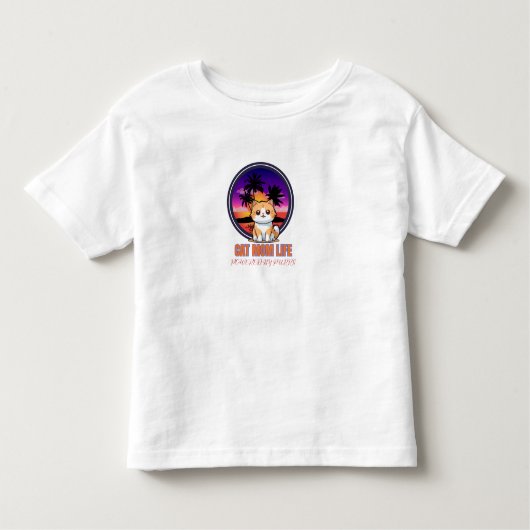 Cat Mom Life funny Kinder Shirts (Voorkant)
