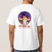 Cat Mom Life funny T-shirt (Achterkant)