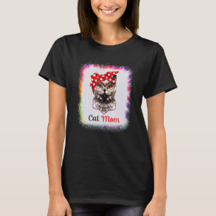 Cat Mom Love R Dad Boy Girl Ie Dye Bleach Ed T-shirt