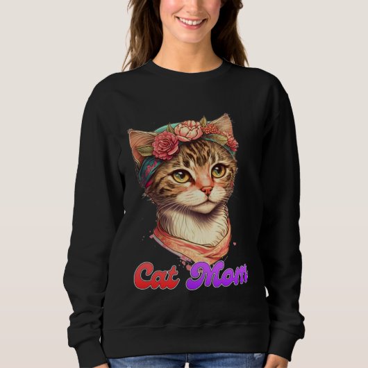 Cat Mom Mama Kitty Kitten  Mommy Mother s Day  1 Trui (Voorkant)