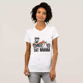 CAT MOM MAMA-motorfiets T-shirts (Voorkant volledig)