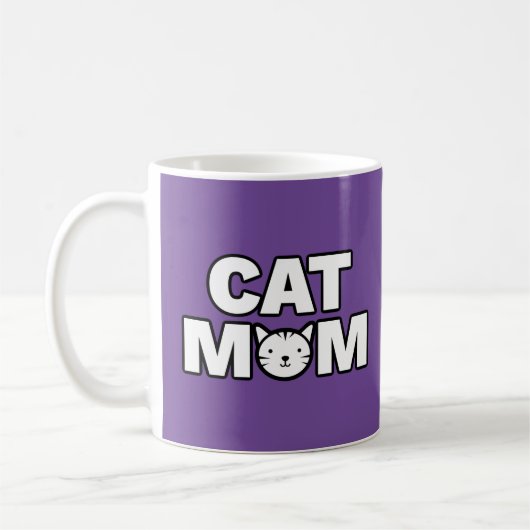 CAT MOM-Mok (Paars) Koffiemok (Links)