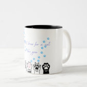 Cat Mom Mok – Purrfect Brew & Paw Prints (Voorkant rechts)