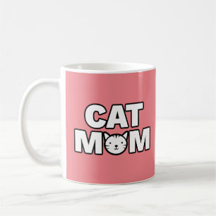 CAT MOM-Mok (roze) Koffiemok