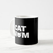 CAT MOM-Mok (zwart) Koffiemok (Voorkant links)