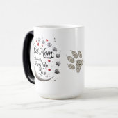 Cat Mom Morphing Mok – Moonlight, Paws & Love (Voorkant links)